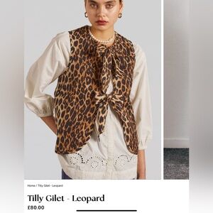 Damson Madder Leopard Gillet UK8